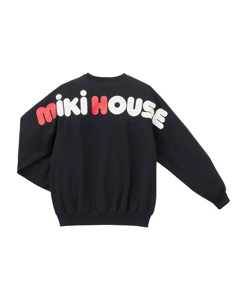 MIKI HOUSE(ミキハウス)の「バックロゴトレーナー(大人用)(スウェット・レディース・マルチ/ブラック/レッド系その他・M(165-175cm)/S(155-165cm)/L(175-185cm))」の2枚目の写真