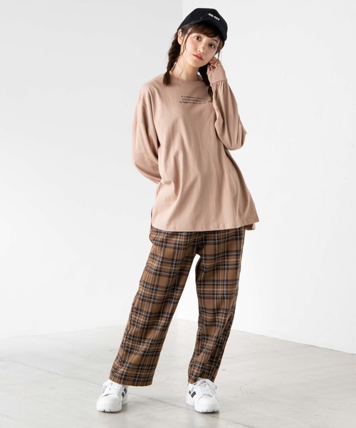 WEGO(ウィゴー)の「WEGO/バックフォトロンT(Tシャツ/カットソー・レディース・ホワイト/ライトブラウン・FREE)」の3枚目の写真
