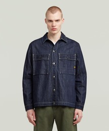 G-STAR | MOSA OVERSHIRT/デニムシャツジャケット/ワンウォッシュデニムカバーオール(デニムジャケット)