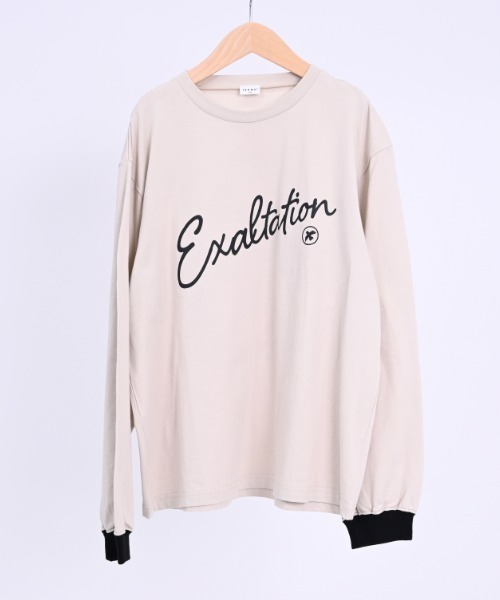 jeans-b(ジーンズベー)の「Jeans-b/ジーンズベー スラッシュロングTシャツ(Tシャツ/カットソー・キッズ・オフホワイト/サンドベージュ/ブラック・160cm/140cm/150cm/130cm)」の6枚目の写真