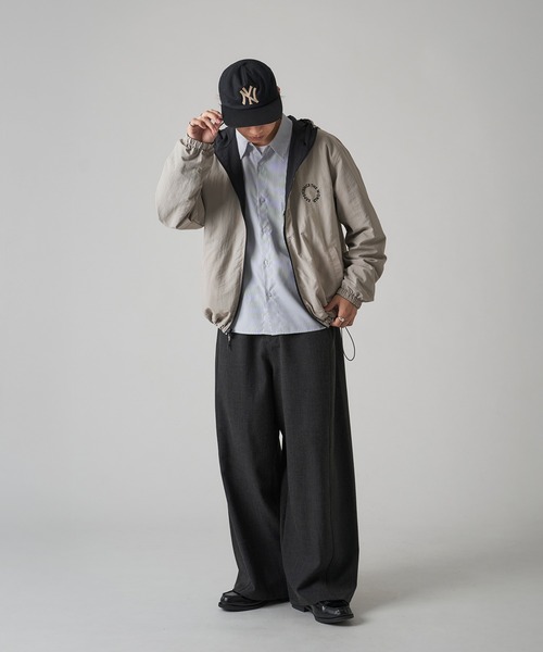 kutir(クティール)の「NYLON REVERSIBLE MOUNTAIN PARKER/ナイロンリバーシブルマウンテンパーカー(マウンテンパーカー・メンズ・ネイビー/ライトグレー/ブラック・LARGE/MEDIUM/SMALL)」の14枚目の写真