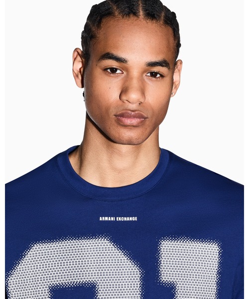 ARMANI EXCHANGE(アルマーニエクスチェンジ)の「【A|X アルマーニ エクスチェンジ】91ロゴ 半袖クルーネックTシャツ/REGULAR+(Tシャツ/カットソー・メンズ・ホワイト/グリーン/ピンク/インディゴブルー・X-LARGE/SMALL/MEDIUM/LARGE/XX-LARGE/X-SMALL)」の14枚目の写真