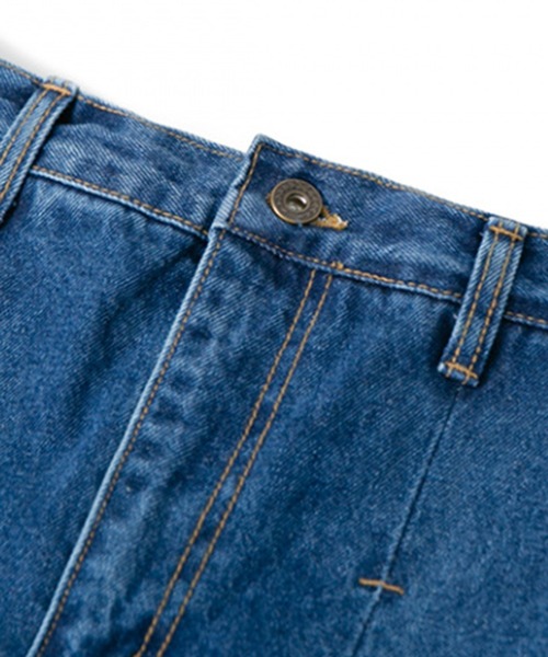ANGLAN(アングラン)の「AG-Unbalance Long Tuck Denim Balloon Pants/アングラン アンバランスロングタックデニムバルーンパンツ(デニムパンツ・メンズ・ブラック/インディゴブルー・FREE)」の21枚目の写真