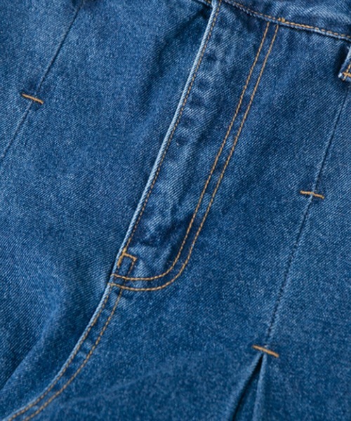 ANGLAN(アングラン)の「AG-Unbalance Long Tuck Denim Balloon Pants/アングラン アンバランスロングタックデニムバルーンパンツ(デニムパンツ・メンズ・ブラック/インディゴブルー・FREE)」の22枚目の写真