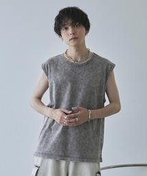 【Spielio】Vintage like sleeveless T-shirt/ ヴィンテージライクノースリーブTシャツ