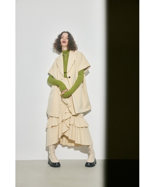 ASYMMETRY FRILL SK アシンメトリー フリル スカート セットアップ可能 ロングスカートの17枚目の写真