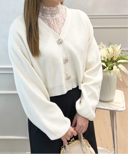 apres jour(アプレジュール)の「レース切り替えトップス【ZOZOTOWN限定アイテム】(Tシャツ/カットソー・レディース・ブラック/オフホワイト/ピンクベージュ・X-LARGE/フリー)」の15枚目の写真