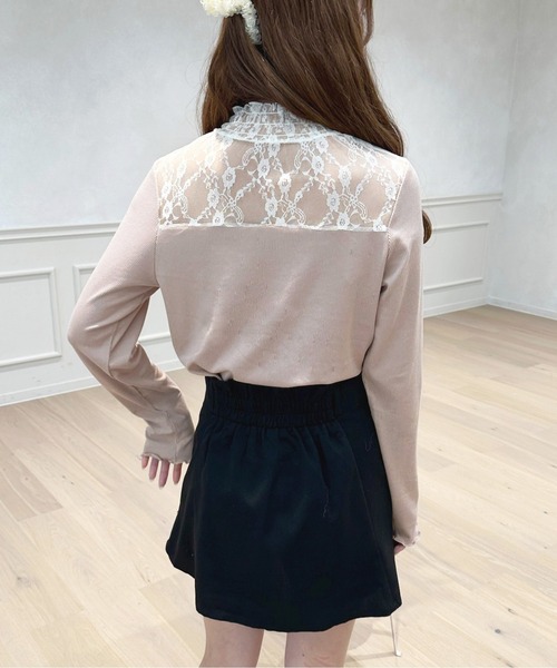 apres jour(アプレジュール)の「レース切り替えトップス【ZOZOTOWN限定アイテム】(Tシャツ/カットソー・レディース・ブラック/オフホワイト/ピンクベージュ・X-LARGE/フリー)」の17枚目の写真