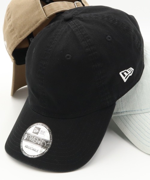 NEW ERA(ニューエラ)の「ニューエラ キャップ 9TWENTY ベーシック無地(キャップ・レディース・ブラック/ホワイト/ウッドランド/アイボリー/ピンク/ネイビー/ライトインディゴブルー/ブラック系その他/ベージュ/インディゴブルー/ブルー系その他2/ライトイエロー/ブルー系その他/レッド系その他/ブラック系その他2/ブルー系その他3/ベージュ系その他/ブラック系その他4/ブラック系その他3/グレー/オリーブ/ベージュ系その他2/ベージュ系その他3/グリーン系その他/グレー系その他/ダークグリーン/ネイビー系/ベージュ系その他5・ONE SIZE/FREE/M/L/L/XL/S/M)」の1枚目の写真