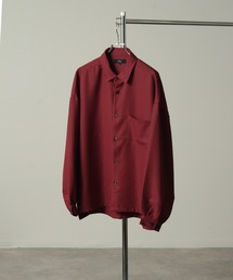Art re A select | 【Art re A select/アトリエセレクト】ヘビーツイル ドロップショルダー バルーンスリーブ オーバーサイズ トロミ レギュラーカラーシャツ(シャツ/ブラウス)