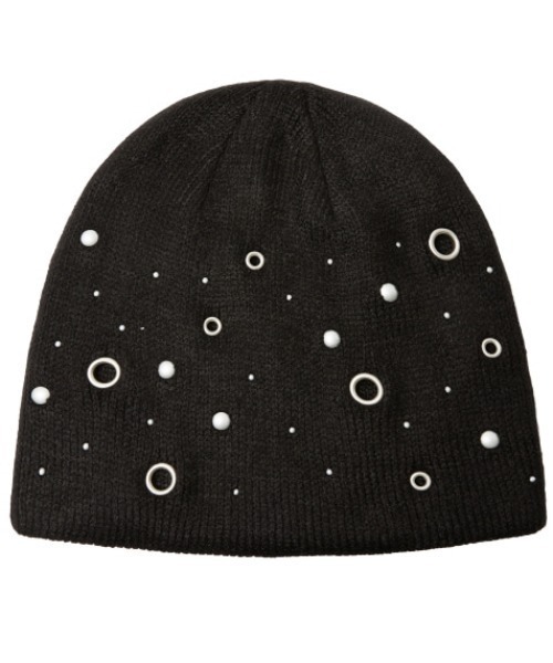 Midnight Move(ミッドナイトムーブ)の「A'GEM/9 × .kom 『MIDNIGHT MOVE/ミッドナイトムーブ』EYELET BEANIE/アイレットビーニー(ニットキャップ/ビーニー・レディース・グレー/アイボリー/ブラック・FREE)」の11枚目の写真