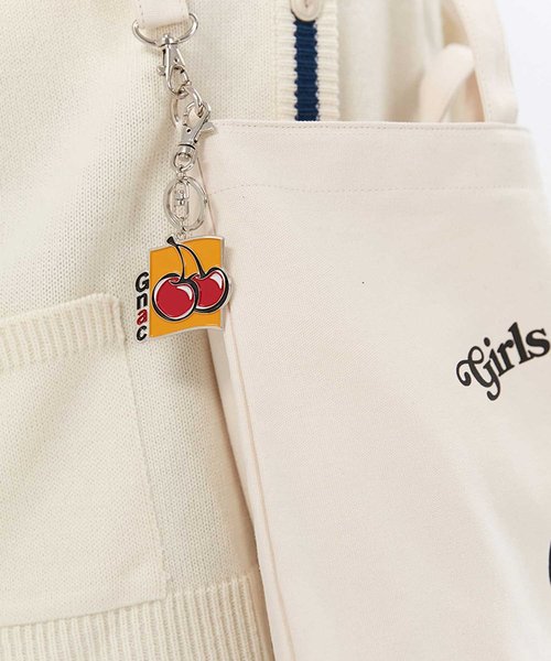 KIRSH(キルシー)の「『KIRSH × ROMANTIC CROWN』GNAC CHERRY KEY RING/GNACチェリーKR/キーリング/キーホルダー(キーホルダー・レディース・イエロー・FREE)」の2枚目の写真