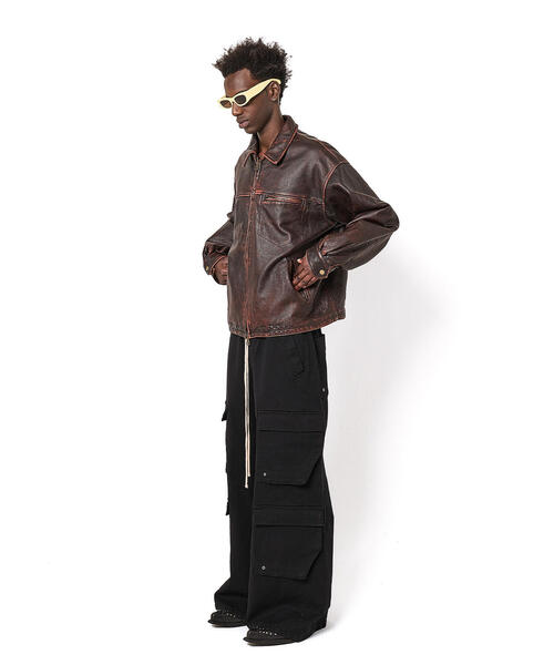 DANKE SCHON(ダンケシェーン)の「DankeSchon/ダンケシェーン/TCBLACK FLARE CARGOPANTS(カーゴパンツ・メンズ・ブラック・L/S/XL/M)」の16枚目の写真