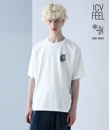 HARE | 【接触冷感】コラージュバックプリントカットSS(HARE)(Tシャツ/カットソー)