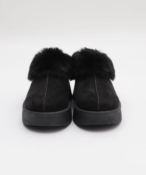 WEGO(ウィゴー)の「WEGO/ムートンタッチサボ(ブーツ・レディース・キャメル/ブラック/その他1・X-LARGE/LARGE/MEDIUM/SMALL)」の8枚目の写真