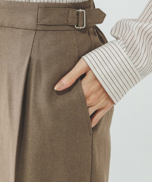 GLOBAL WORK(グローバルワーク)の「お手入れラクラクセットアップ/ストレートパンツ/600999(その他パンツ・レディース・グレイッシュベージュ/ブラック/ベージュ系その他/ネイビー/ブラウン・X-SMALL/LARGE/MEDIUM/SMALL)」の16枚目の写真