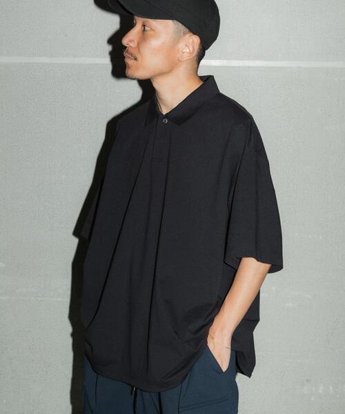 Wide Dad(ワイドダッド)の「Wide Dad BREEZY TECH ポロシャツ(ポロシャツ・メンズ・ブラック/ネイビー・1/2)」の1枚目の写真
