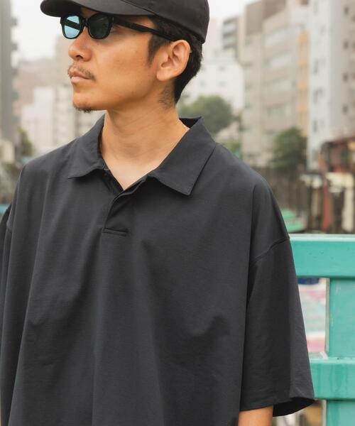 Wide Dad(ワイドダッド)の「Wide Dad BREEZY TECH ポロシャツ(ポロシャツ・メンズ・ブラック/ネイビー・1/2)」の11枚目の写真