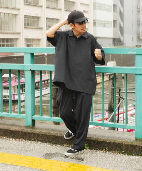 Wide Dad(ワイドダッド)の「Wide Dad BREEZY TECH ポロシャツ(ポロシャツ・メンズ・ブラック/ネイビー・1/2)」の15枚目の写真