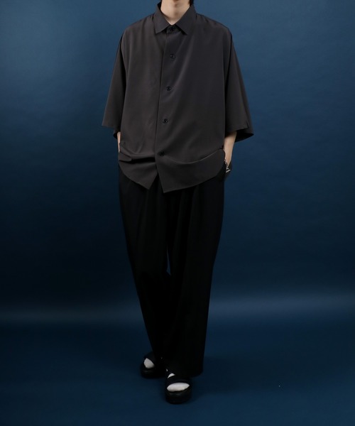 Drop Shoulder&Dolman Sleeve Oversized Shirt/ドロップショルダー ドルマンスリーブ シャツ メンズ レディース オーバーサイズの15枚目の写真