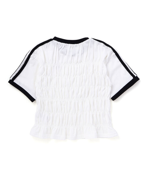 ZIDDY(ジディ)の「シャーリングトップス(130~160cm)(Tシャツ/カットソー・キッズ・ブラック/ホワイト・130cm/150cm/140cm/FREE)」の12枚目の写真