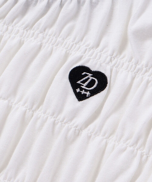 ZIDDY(ジディ)の「シャーリングトップス(130~160cm)(Tシャツ/カットソー・キッズ・ブラック/ホワイト・130cm/150cm/140cm/FREE)」の14枚目の写真