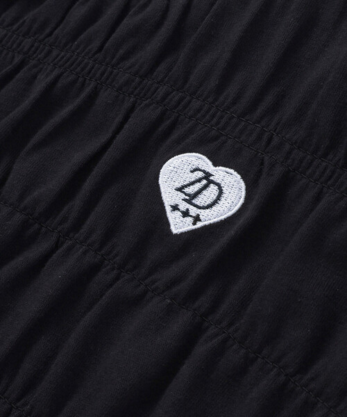 ZIDDY(ジディ)の「シャーリングトップス(130~160cm)(Tシャツ/カットソー・キッズ・ブラック/ホワイト・130cm/150cm/140cm/FREE)」の21枚目の写真