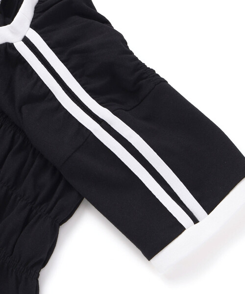 ZIDDY(ジディ)の「シャーリングトップス(130~160cm)(Tシャツ/カットソー・キッズ・ブラック/ホワイト・130cm/150cm/140cm/FREE)」の22枚目の写真