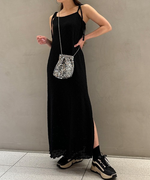 callautia(カラウティア)の「レイヤードフラワーレースキャミワンピース(レイヤード用)(ワンピース・レディース・ブラック/ベージュ/ホワイト・X-LARGE/LARGE/MEDIUM/SMALL)」の14枚目の写真