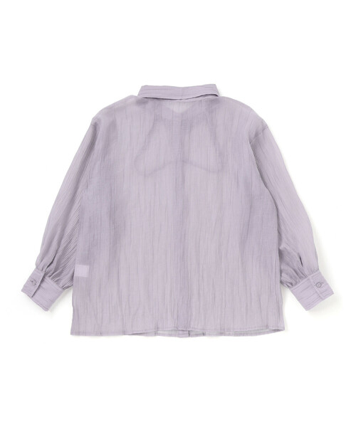 ZIDDY(ジディ)の「オフショルダー2WAY長袖シャツ&半袖Tシャツセット(130~160cm)(シャツ/ブラウス・キッズ・パープル/グレー・FREE/130cm/140cm/150cm)」の6枚目の写真