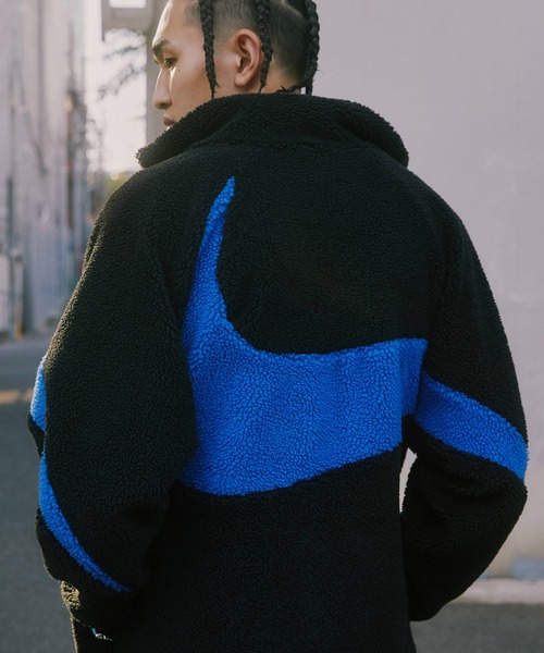 NIKE BIG SWOOSH SHERPA JACKET / ナイキ ビッグスウォッシュ リバーシブル ボア シェルパ ジャケット 【SP】の4枚目の写真