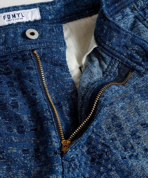 FDMTL/ファンダメンタル/BORO JAQUARD WIDE PANTS RINSEの6枚目の写真