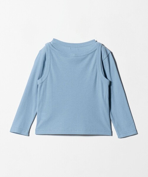 green label relaxing(グリーンレーベルリラクシング)の「シースルー ロンT+タンク セット / キッズ 100㎝-160㎝(Tシャツ/カットソー・キッズ・ターコイズブルー系/ナチュラル/ダークグレー・150cm/140cm/120cm/100cm/130cm/110cm/160cm)」の17枚目の写真
