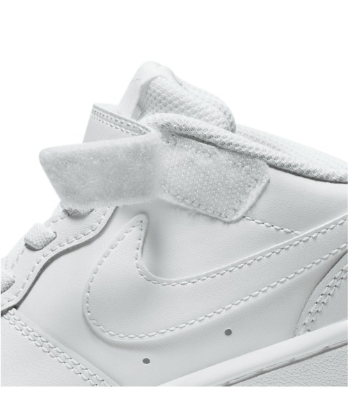 NIKE(ナイキ)の「NIKE/ナイキ COURT BOROUGH LOW コートバーロウ ゴムひも ベルクロ BQ5451(スニーカー・キッズ・ブラック×グレー/グレー×ピンク/ホワイト×ネイビー/ホワイト×ホワイト・17.0cm/18.0cm/19.0cm/20.0cm/22.0cm/21.0cm)」の8枚目の写真