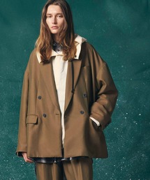 MAISON SPECIAL | 《UNISEX》Lyocell Twill Chambray Prime-Over Double Tailored Jacket/リヨセルツイルシャンブレープライムオーバーダブルテーラードジャケット【MAISON SPECIAL/メゾンスペシャル】■セットアップ対応■(テーラードジャケット)