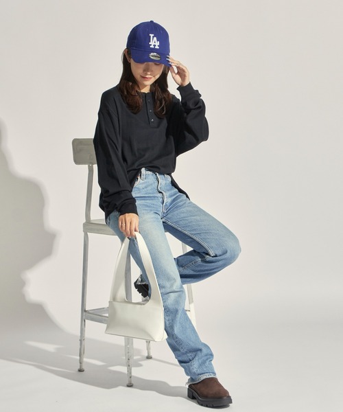 MILLER(ミラー)の「R.P.miller/ミラー パネルリブ CF ヘンリーネック 長袖カットソー H/N 夏服(Tシャツ/カットソー・レディース・ホワイト/ブラック/グレー/ホワイト系/ブラック系・LL/L/M)」の10枚目の写真
