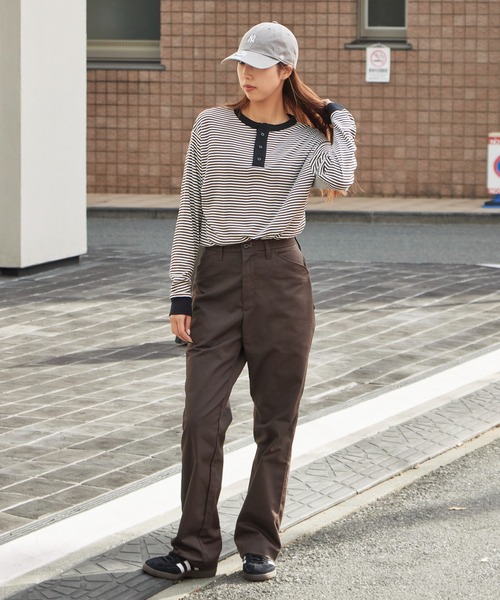 MILLER(ミラー)の「R.P.miller/ミラー パネルリブ CF ヘンリーネック 長袖カットソー H/N 夏服(Tシャツ/カットソー・レディース・ホワイト/ブラック/グレー/ホワイト系/ブラック系・LL/L/M)」の21枚目の写真