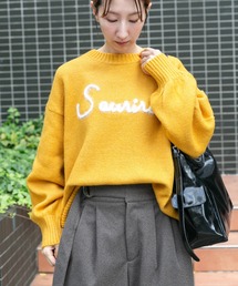 ITEMS URBANRESEARCH | クルーネックロゴニットプルオーバー(ニット/セーター)