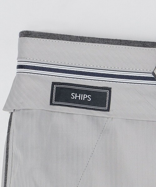 SHIPS(シップス)の「SHIPS: <手洗い可能>ライトサキソニー ノープリーツ スラックス(スラックス・メンズ・ブラウン/ネイビー/グレー系その他/ダークグレー・48/46/44/50/42)」の11枚目の写真