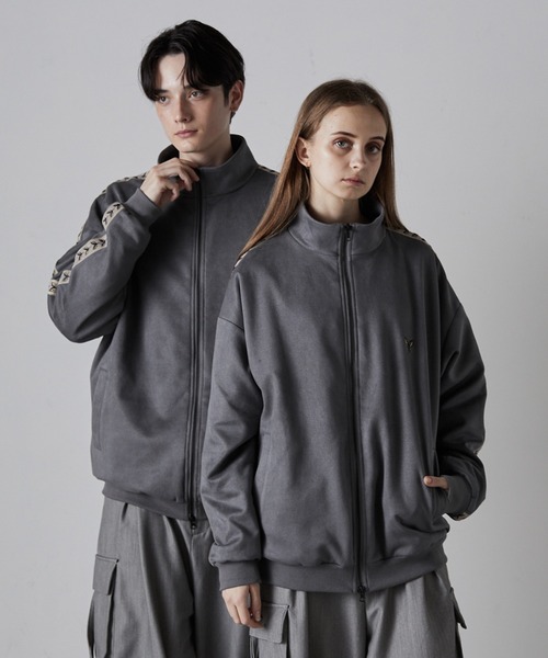 CLEL(クレイル)の「【CLEL】Loose Side designTrack Jacket/ルーズ サイドデザイントラックジャケット(ブルゾン・メンズ・ブラック/グレー/ライトグレー/モカ・L/S/M)」の1枚目の写真