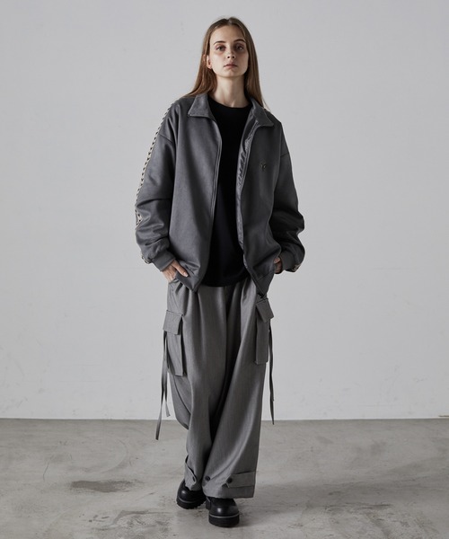 CLEL(クレイル)の「【CLEL】Loose Side designTrack Jacket/ルーズ サイドデザイントラックジャケット(ブルゾン・メンズ・ブラック/グレー/ライトグレー/モカ・L/S/M)」の17枚目の写真
