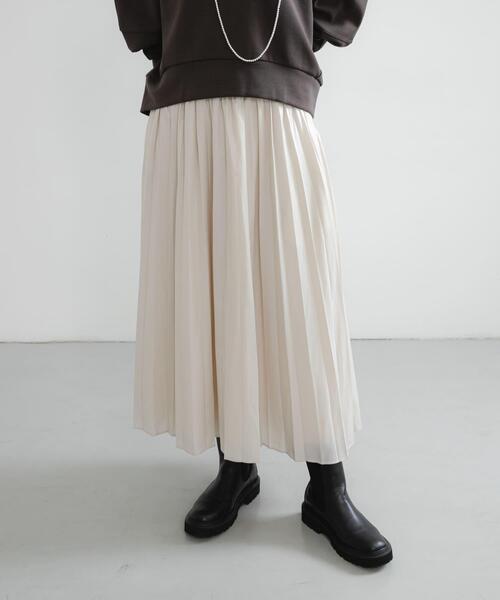 URBAN RESEARCH(アーバンリサーチ)の「チンツプリーツスカート(スカート・レディース・ブラック系その他/グレー系その他/ブラウン/ネイビー・FREE)」の3枚目の写真