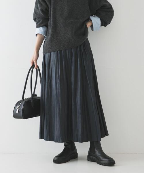 URBAN RESEARCH(アーバンリサーチ)の「チンツプリーツスカート(スカート・レディース・ブラック系その他/グレー系その他/ブラウン/ネイビー・FREE)」の10枚目の写真
