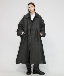 【my beautiful landlet】 wool linen cotton silk long coat
