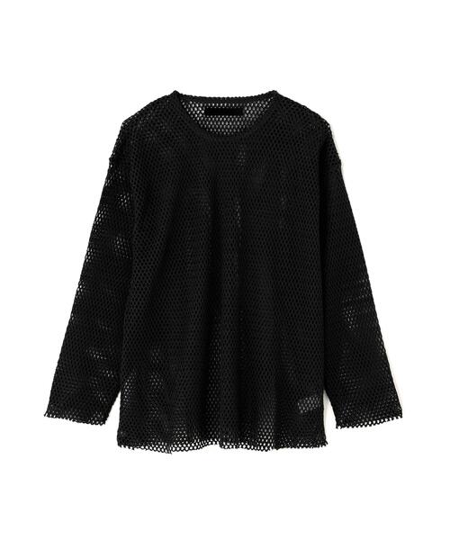 DANKE SCHON(ダンケシェーン)の「DankeSchon/ダンケシェーン/MESH L/S TEE(Tシャツ/カットソー・メンズ・グレー/ホワイト/ブラック・F)」の18枚目の写真