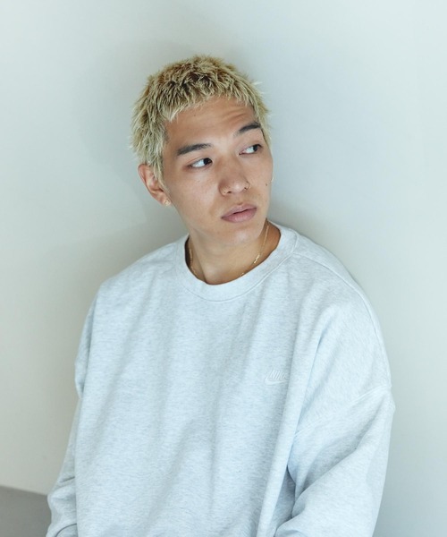 NIKE(ナイキ)の「ナイキ クラブ フリース メンズ オーバーサイズド フレンチテリー クルー / Nike Club Fleece Men's Oversized French Terry Crew HJ1820-051 Birch Heather(スウェット・メンズ・ミックスグレー・XL/L/M/2XL/S)」の7枚目の写真