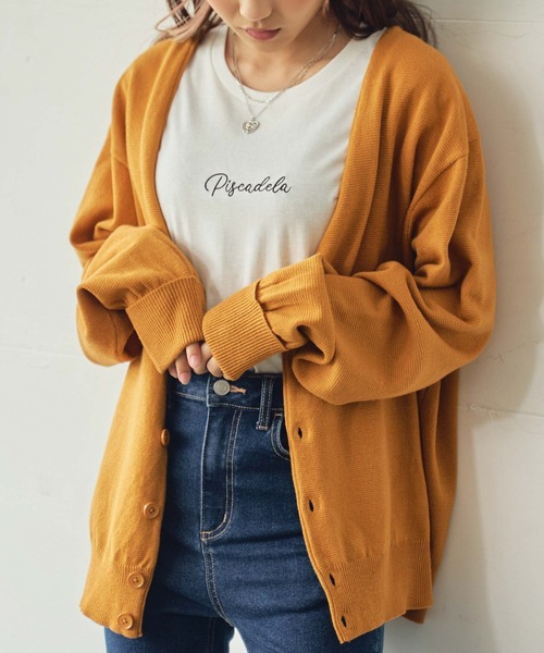 WEGO/ドロップショルダーカラーカーディガンの17枚目の写真