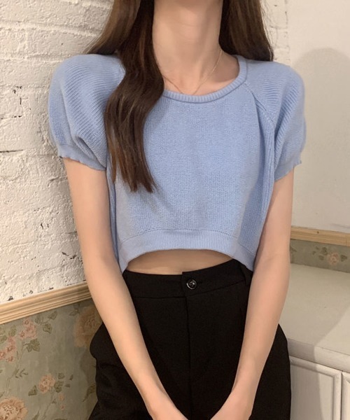 HALEY PESCA/クロップド丈 カラーTシャツの14枚目の写真
