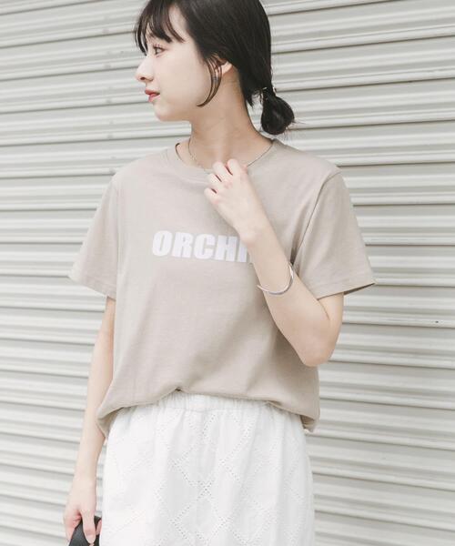 ITEMS URBANRESEARCH(アイテムズ アーバンリサーチ)の「フロッキープリントTシャツ(Tシャツ/カットソー・レディース・ライトブルー/ライトベージュ/チャコールグレー/ホワイト・FREE)」の3枚目の写真