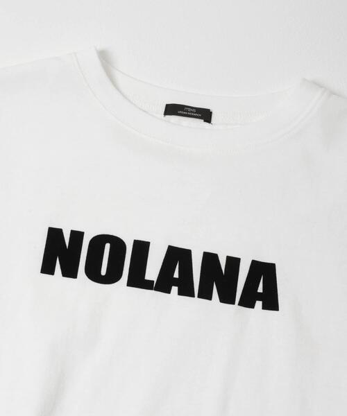ITEMS URBANRESEARCH(アイテムズ アーバンリサーチ)の「フロッキープリントTシャツ(Tシャツ/カットソー・レディース・ライトブルー/ライトベージュ/チャコールグレー/ホワイト・FREE)」の12枚目の写真